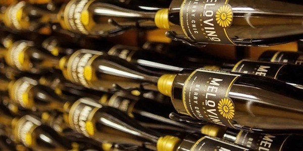 Bottles of Melovino Mead