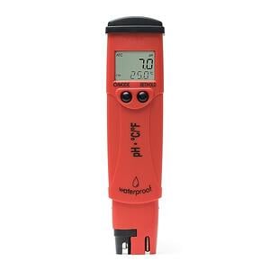 Portable meter for pH testing