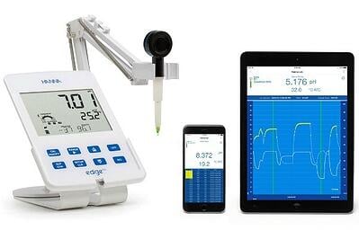 Using Bluetooth to measure pH of foods