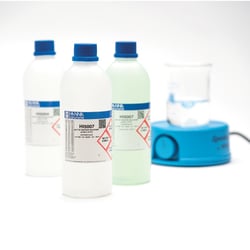 Technical calibration solution bottles