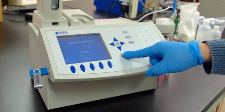 HI901C advanced titrator being used in the lab