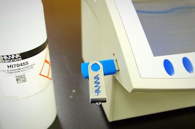 Titrator USB port