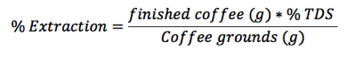 coffee extraction equation